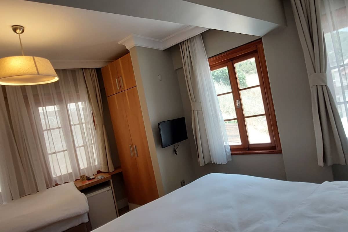 Habitación Deluxe, vistas a la colina | 1 dormitorio, ropa de cama de alta calidad, colchones viscoelásticos