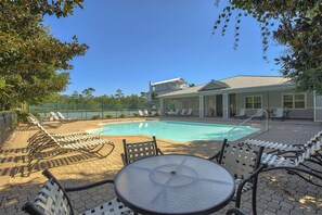 A heated pool