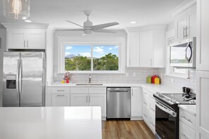 Dishwasher, dining tables - Lone Star - Updated Gulf-View Home in Gulf Trace of Grayton Beach, Private Pool! (Gulf Trace)