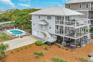 Exterior - Lone Star - Updated Gulf-View Home in Gulf Trace of Grayton Beach, Private Pool! (Gulf Trace)