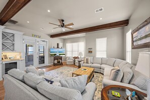 Flat-screen TV, Netflix, Hulu, streaming services - Down By The Sea - Gulf and Lake Views, Heated Community Pool, Grayton Beach! (Grayton Beach)
