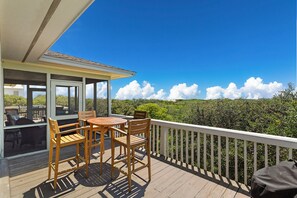 Outdoor dining - Lazy Days - Gulf Views, Grayton Beach, Gulf Trace Community, 30A, Inquire Today! (Gulf Trace)