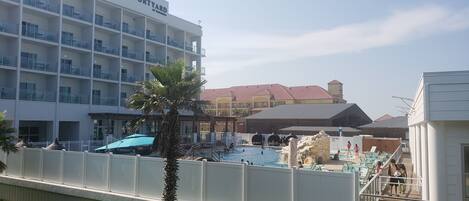 Piscine extérieure, piscine chauffée