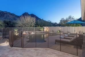 A heated pool