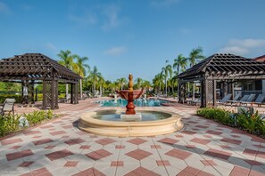 A heated pool