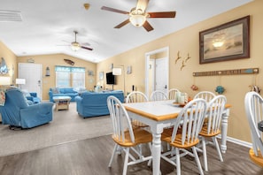 Dining - Shore Beats Work: Beachy, Dog-friendly, Ocean View Home (Oak Island)