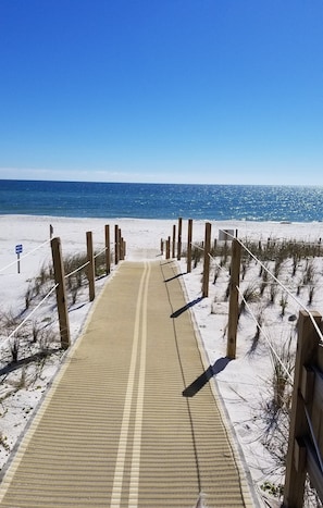 Beach nearby, sun-loungers
