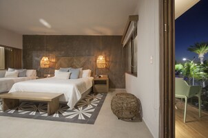 设计套房, 1 间卧室, 厨房, 海滨 | 客房内保险箱、特色装修、特色家居、办公桌