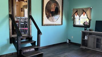 TV connectée, cheminée