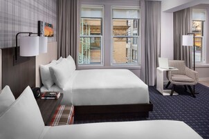 Chambre, 2 lits doubles | Literie de qualité, couette en duvet, lit avec matelas à plateau-coussin