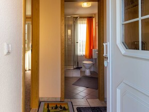 Douche, serviettes fournies