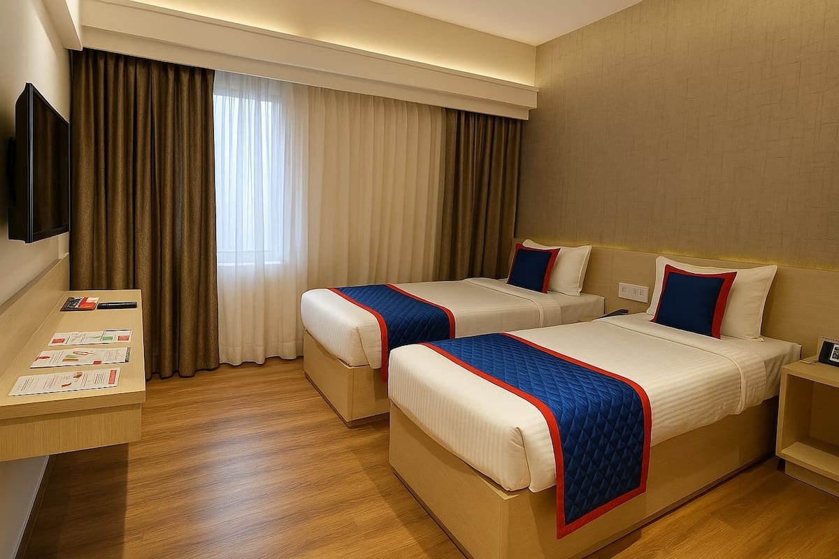 Minibar, in-room safe, desk, blackout curtains