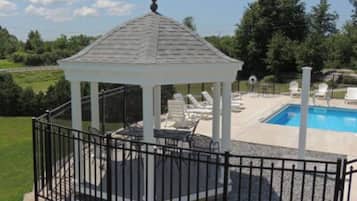 Et oppvarmet basseng