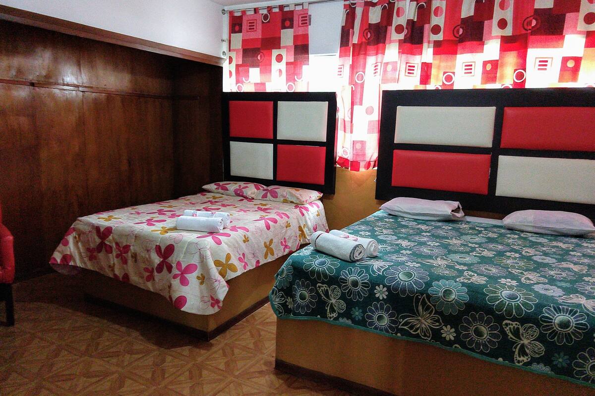 Standard Quadruple Room, Multiple Beds, Non Smoking | WiFi (free), bed sheets