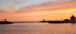 Beach nearby, sun-loungers