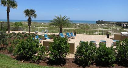 Private PIER Ground Floor Oceanfront Condo with King Bed, Tennis Courts & Pool!