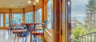 Private suite overlooking beautiful Flathead Lake with beach access.