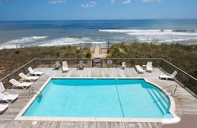 2 Bed, 2 Bath Condo with an Oceanfront Pool and Ocean View from the Unit.