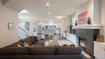 TV, fireplace, DVD player, offices