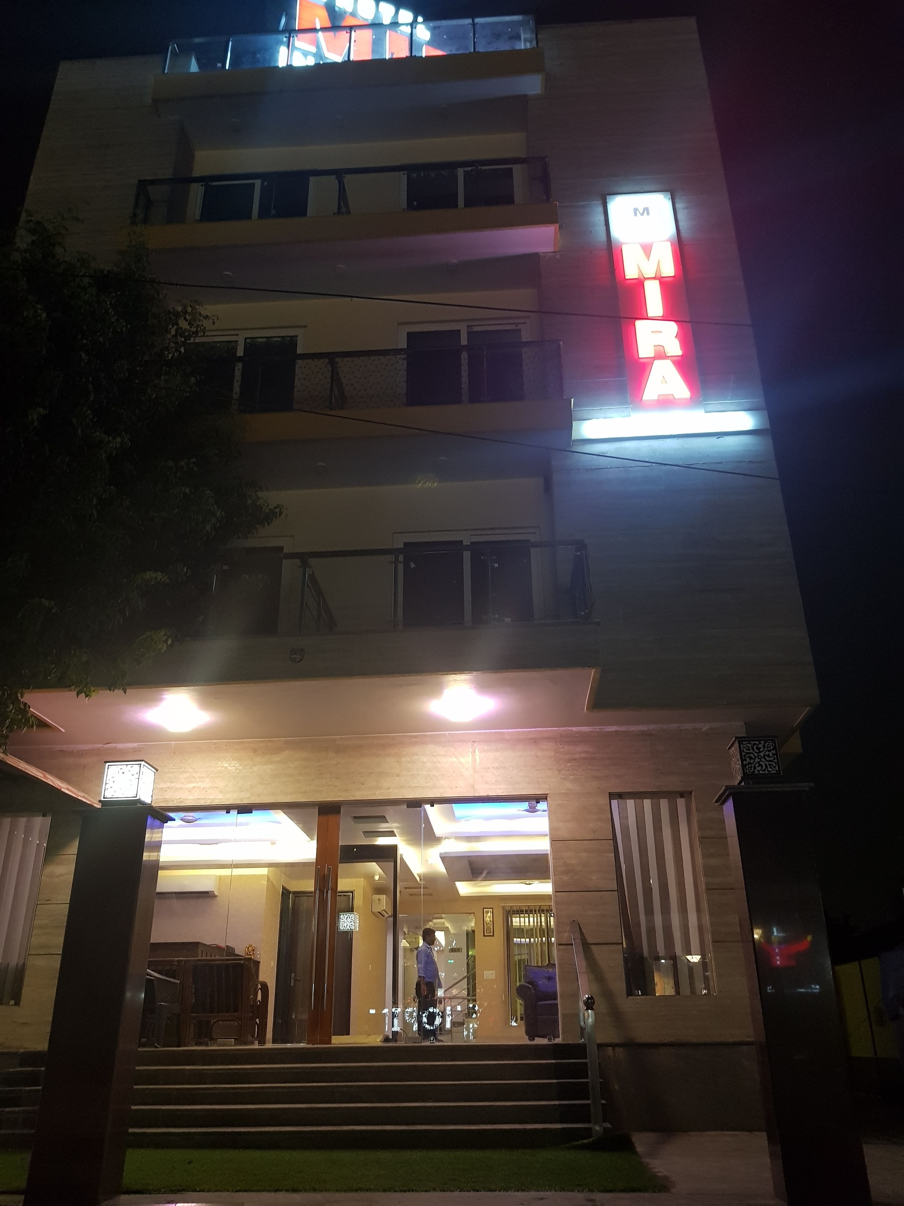 Front of property – evening/night