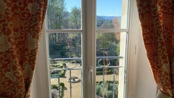 Uitzicht op het park