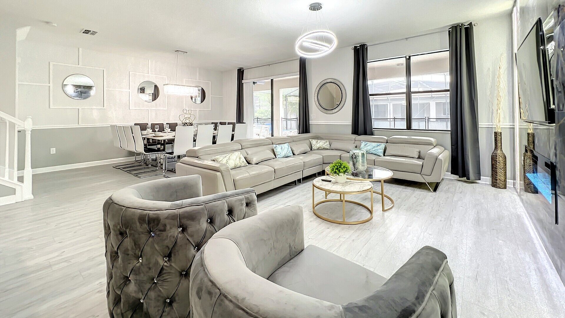 單棟房屋, 私人泳池 (8 Bedrooms - 1429TH) | 客廳 | 平面電視