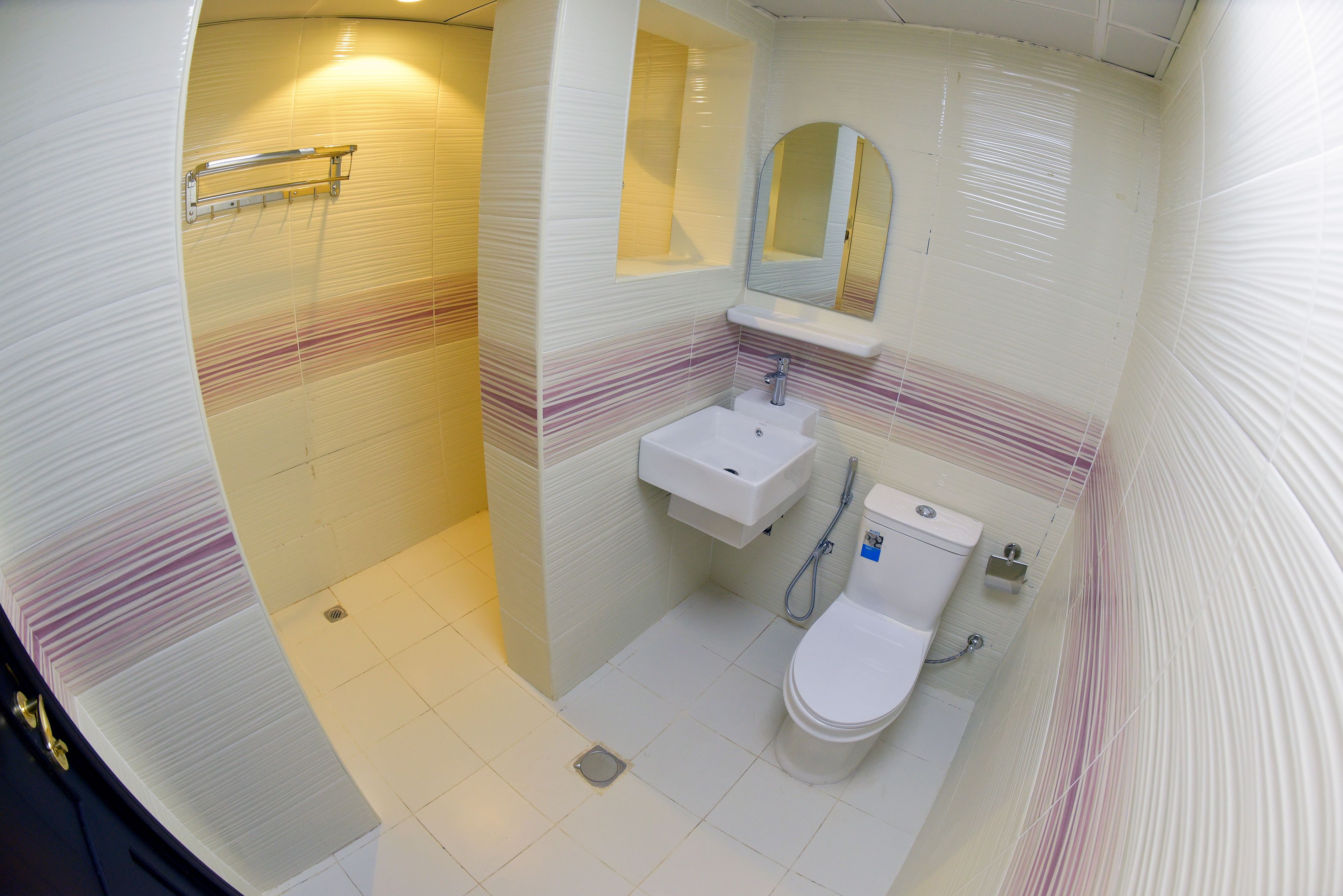 free toiletries, bathrobes, slippers, towels