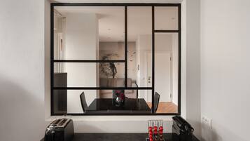 1 bedroom, premium bedding, desk, iron/ironing board