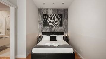 1 bedroom, premium bedding, desk, iron/ironing board