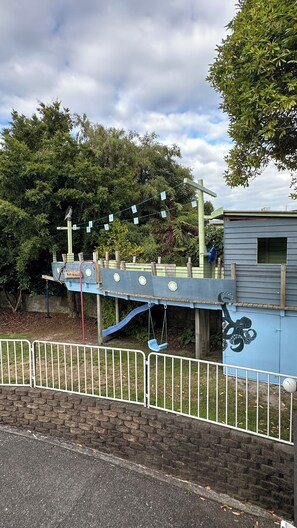Children's area - Adventure, imagination & Pirate fun! Via Del Lago for family, friends & memories (Taupo Central)