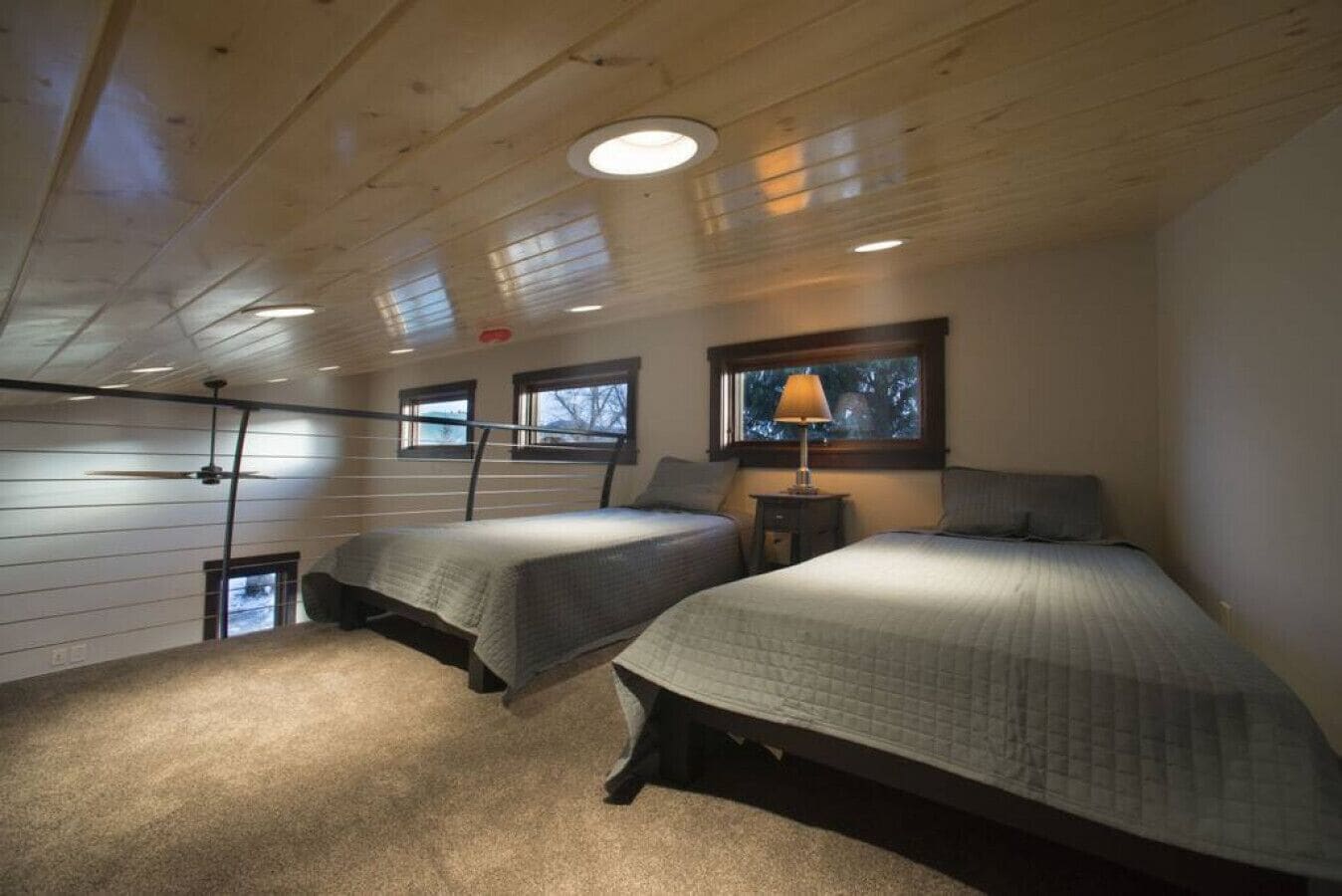 1 bedroom, desk, iron/ironing board, travel cot