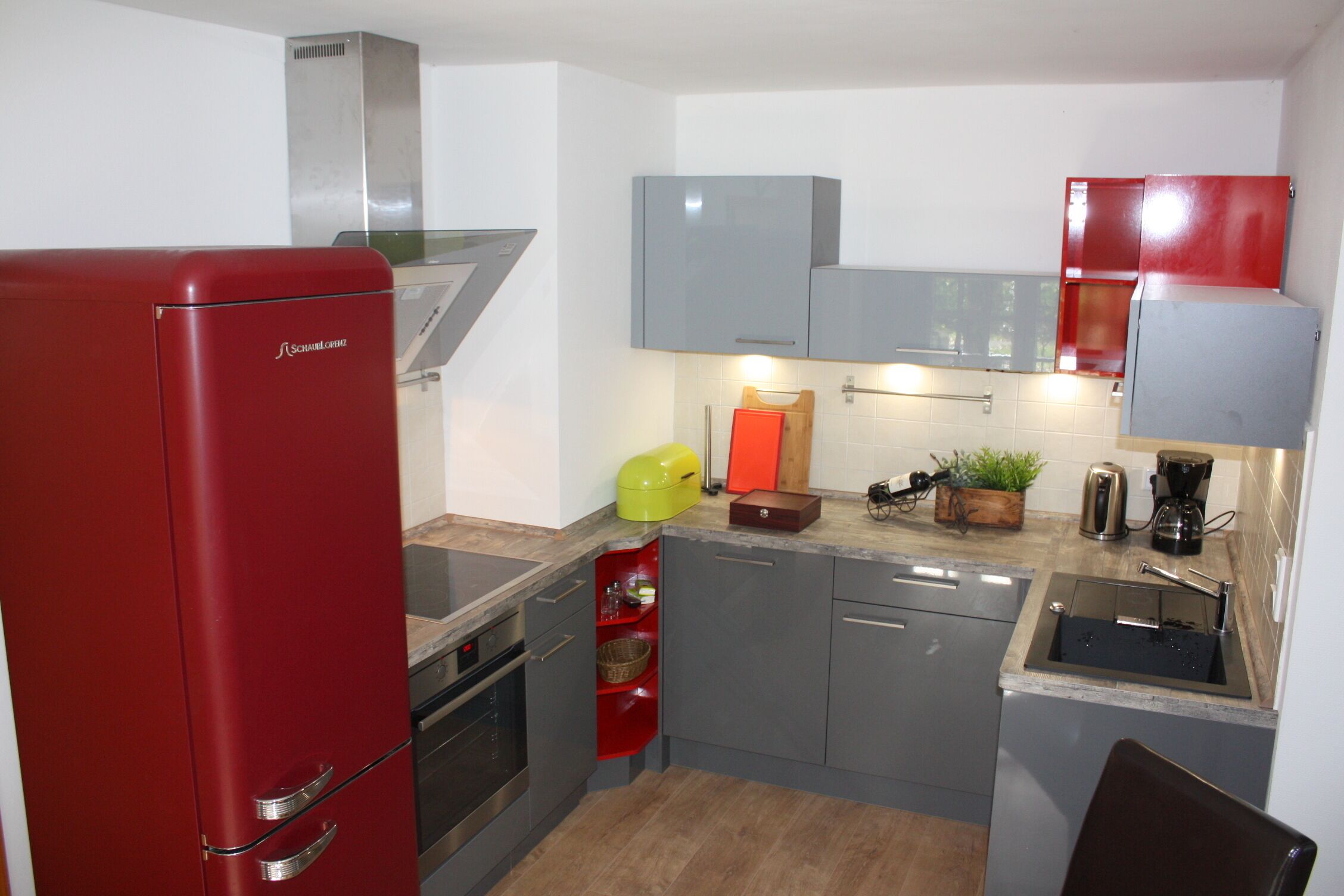 Kühlschrank, Ofen, Herdplatte, Geschirrspüler