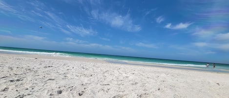 Sun loungers, beach towels