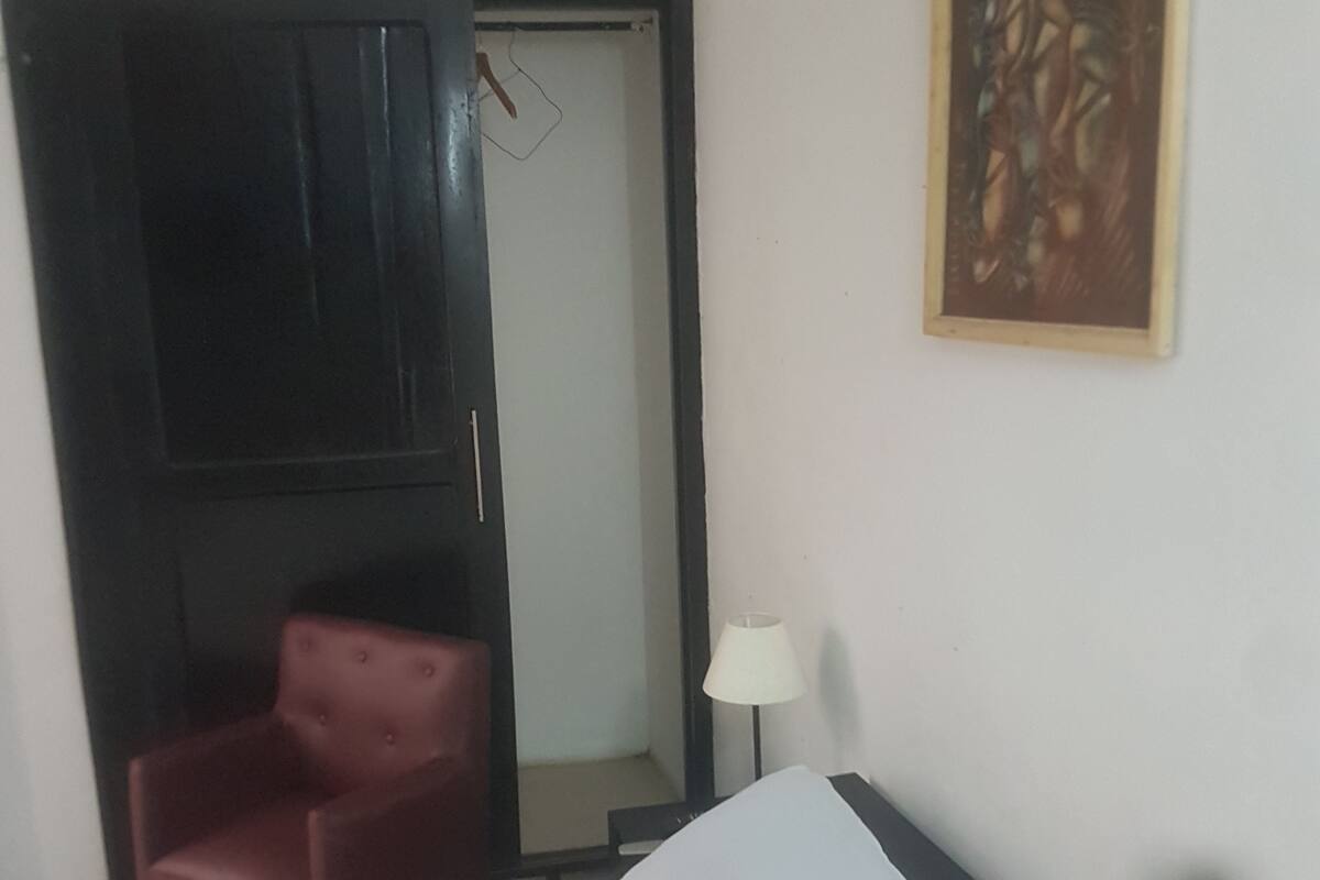Blackout curtains, iron/ironing board, free WiFi, bed sheets