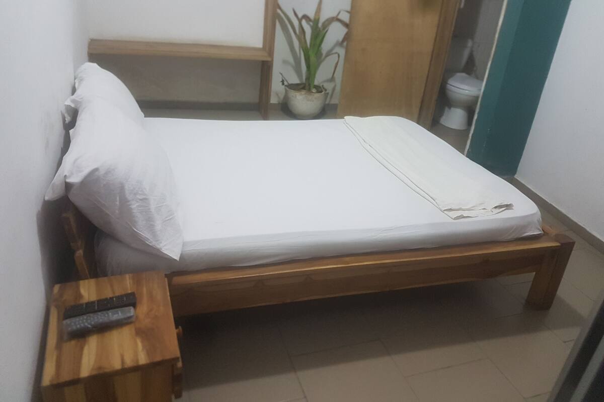 Blackout curtains, iron/ironing board, free WiFi, bed sheets