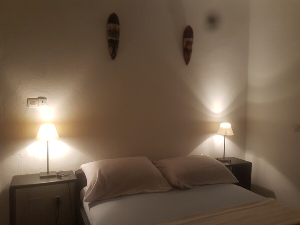 Blackout curtains, iron/ironing board, free WiFi, bed sheets
