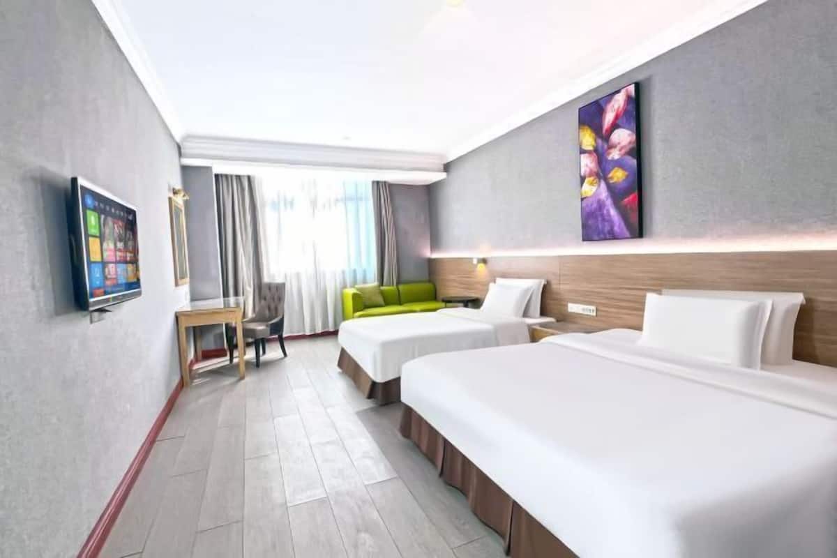 In-room safe, desk, blackout drapes, bed sheets