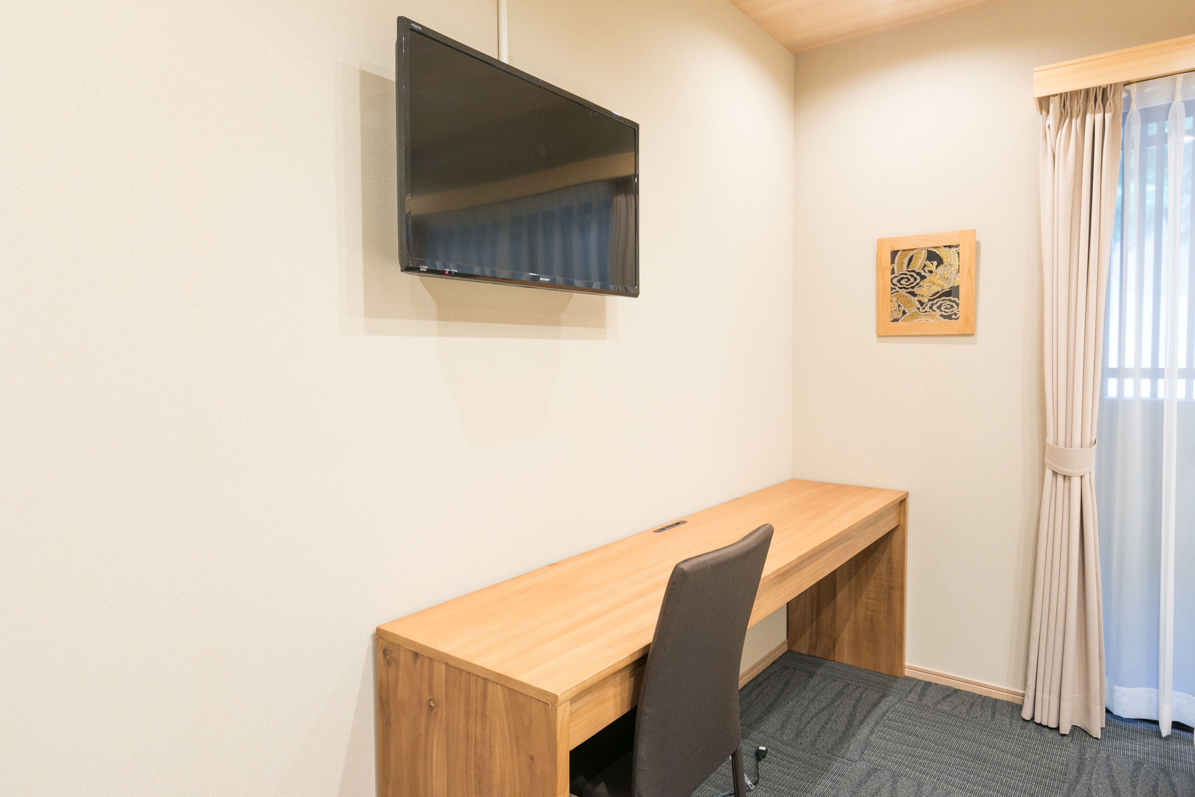 studio apartment | desk, laptop workspace, blackout curtains, free wifi