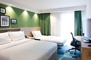 In-room safe, blackout drapes, soundproofing, free cribs/infant beds