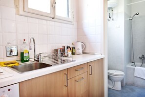 Apartment, 1 Schlafzimmer, Nichtraucher | Eigene Küche | Großer Kühlschrank, Ofen, Herdplatte, Espressomaschine