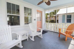 Terrace/patio - One house plus 2 cottages on the same lot~Family Houses (Folly Beach)