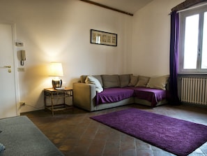 Apartment, 1 Bedroom, Non Smoking | Living area | Flat-screen TV, DVD player - Portarossa 12 - Keys of Italy (Florence)