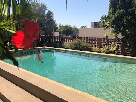 Outdoor pool. The Stuart Hotel-Motel