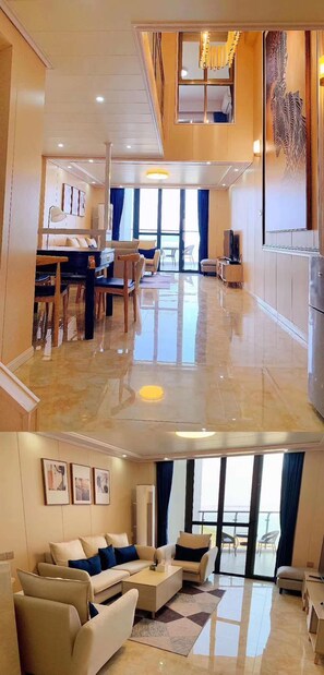 Familienapartment | Wohnbereich | Flachbildfernseher