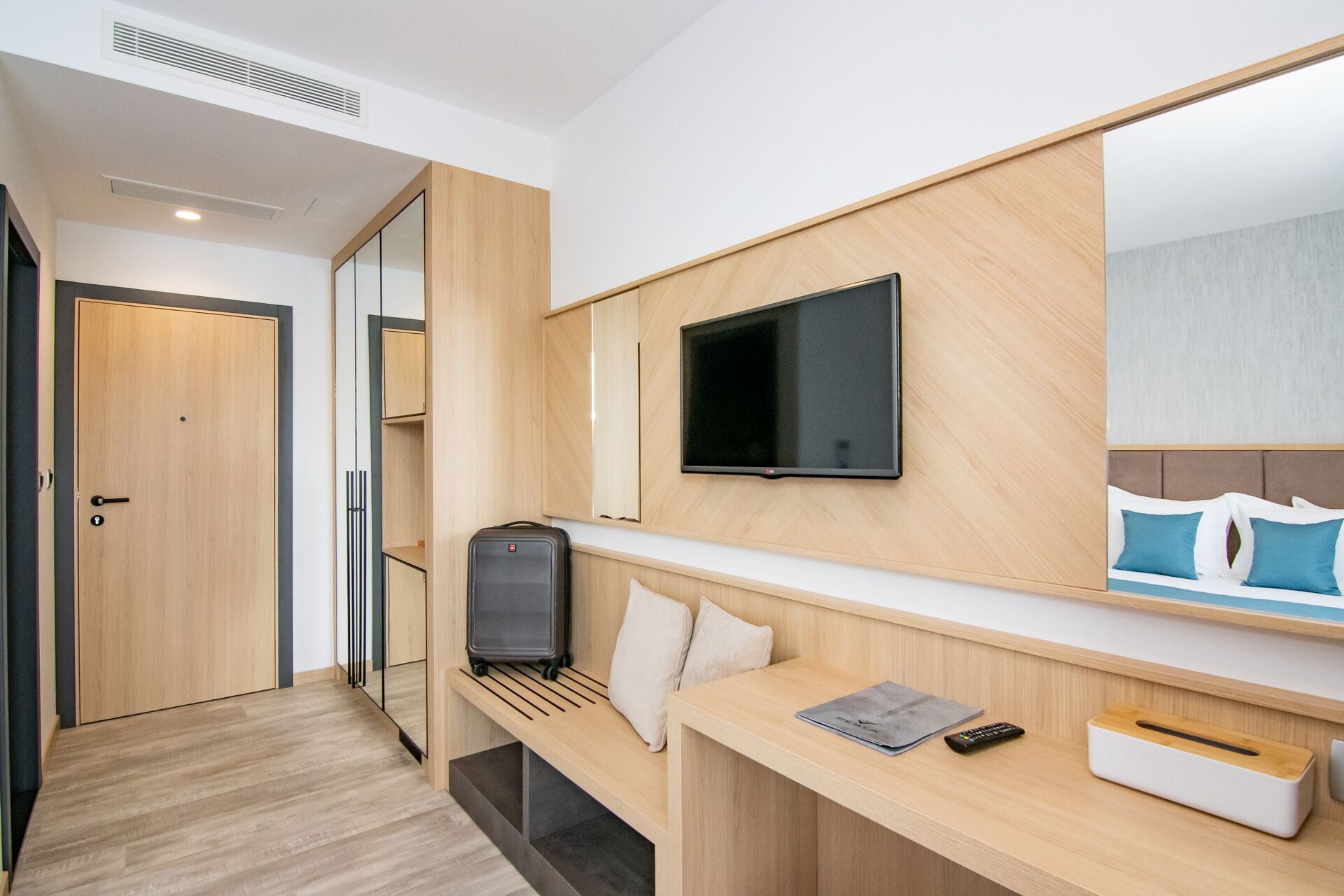 standard double room | frette italian sheets, premium bedding, in-room safe, blackout curtains