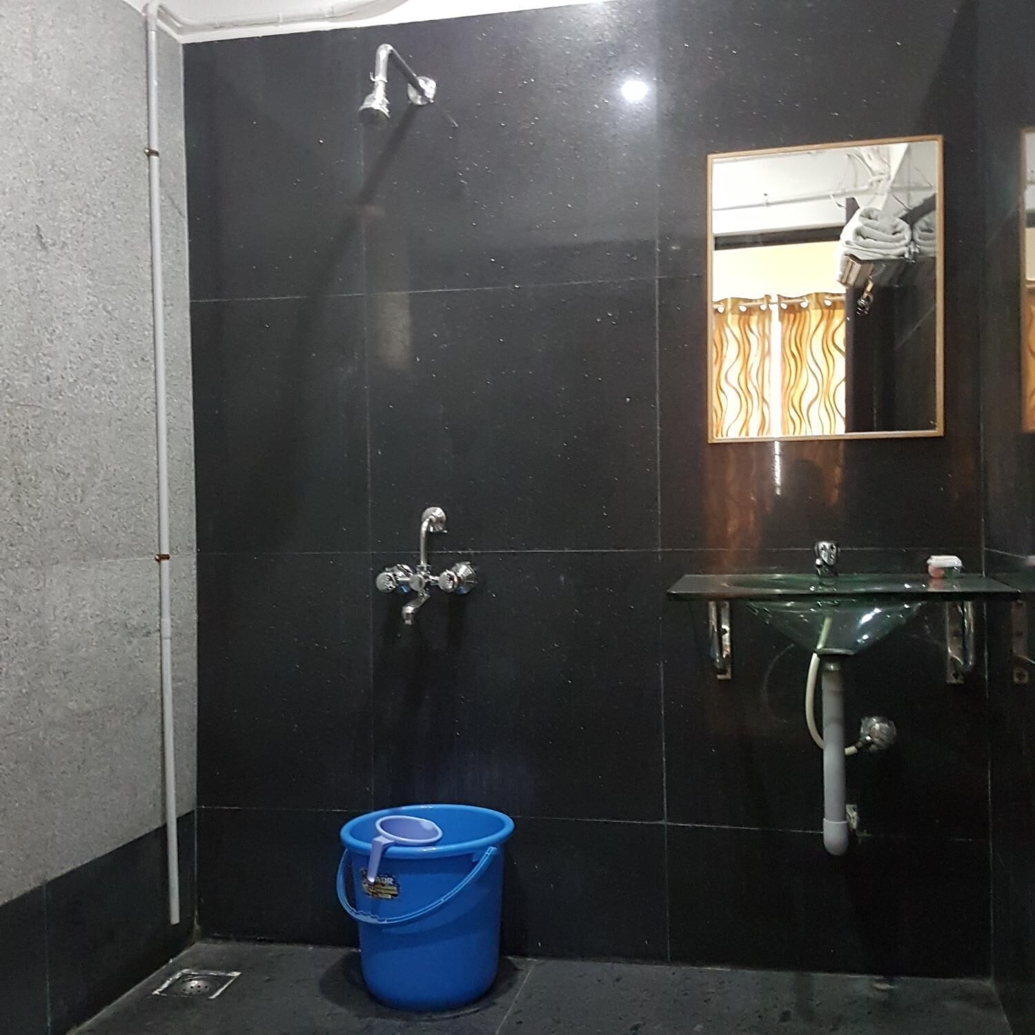 shower, free toiletries, hair dryer, bathrobes