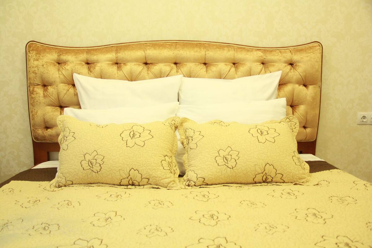 1 bedroom, premium bedding, individually decorated, blackout curtains