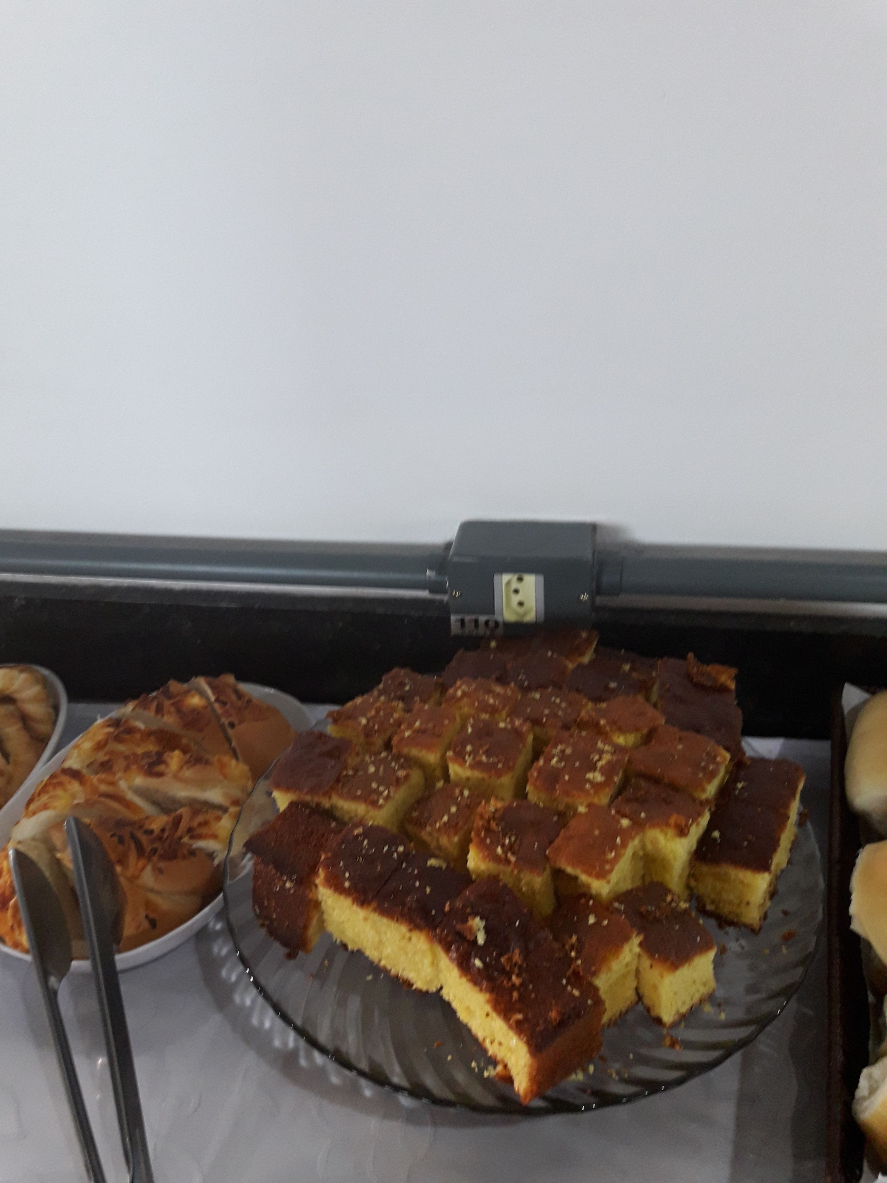 A tray of desserts on a table.