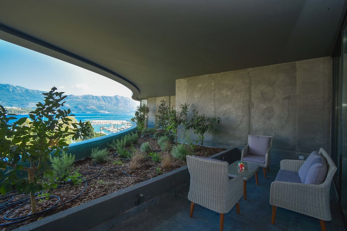 Superior-Apartment, 2 Schlafzimmer, Meerblick | Balkon