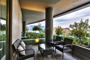 Apartment, 1 Schlafzimmer, eingeschränkter Meerblick | Balkon